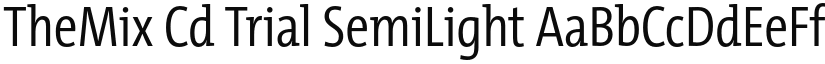 TheMix Cd Trial SemiLight font