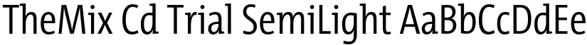 TheMix Cd Trial SemiLight font