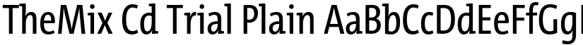TheMix Cd Trial Plain font