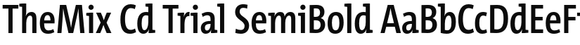 TheMix Cd Trial SemiBold font