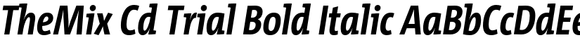 TheMix Cd Trial Bold Italic font