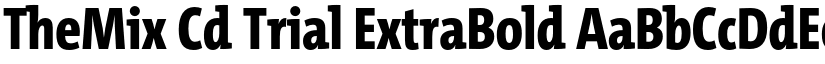 TheMix Cd Trial ExtraBold font