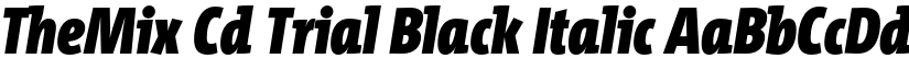 TheMix Cd Trial Black Italic font