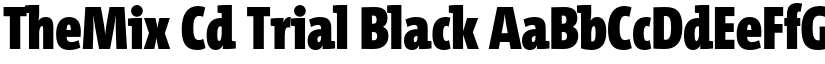 TheMix Cd Trial Black font