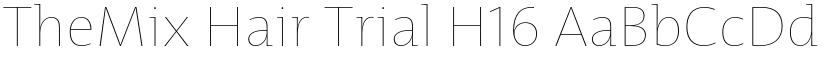 TheMix Hair Trial H16 font