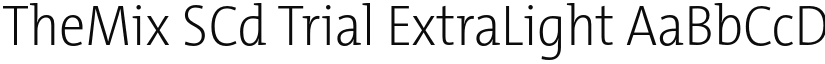 TheMix SCd Trial ExtraLight font