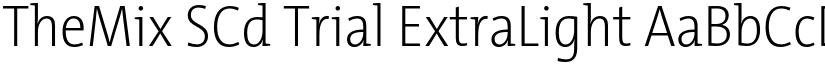 TheMix SCd Trial ExtraLight font