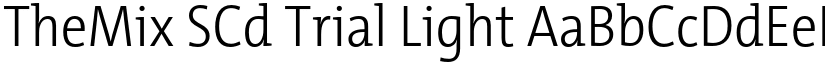 TheMix SCd Trial Light font