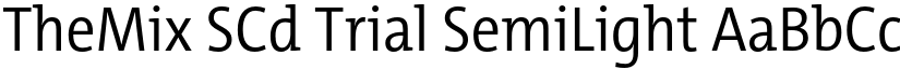 TheMix SCd Trial SemiLight font