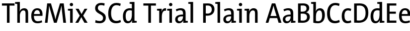 TheMix SCd Trial Plain font
