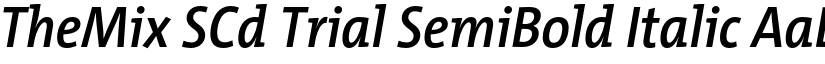 TheMix SCd Trial SemiBold Italic font