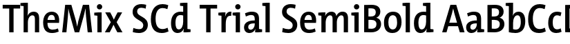 TheMix SCd Trial SemiBold font