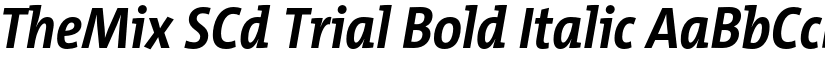 TheMix SCd Trial Bold Italic font