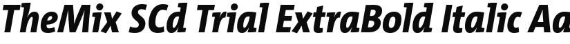 TheMix SCd Trial ExtraBold Italic font