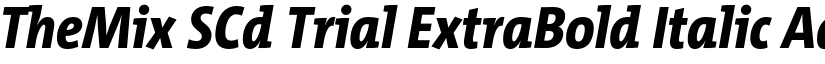 TheMix SCd Trial ExtraBold Italic font