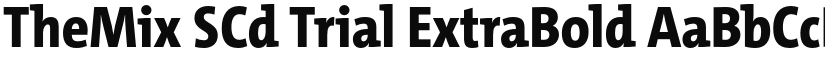 TheMix SCd Trial ExtraBold font