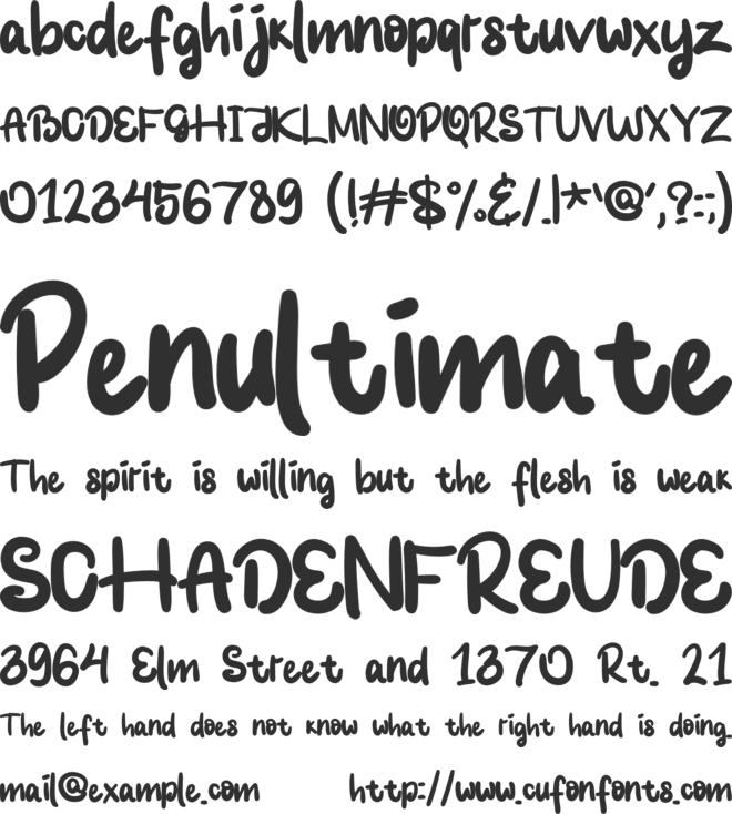 Sprinkles Day font preview