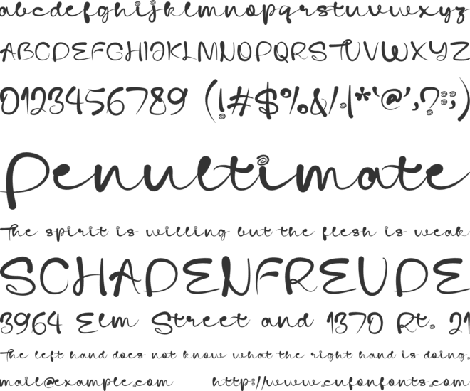 Hollie Joy font preview