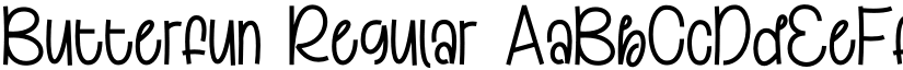 Butterfun Regular font