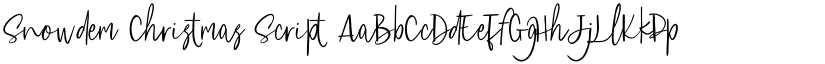 Snowdem Christmas Script font