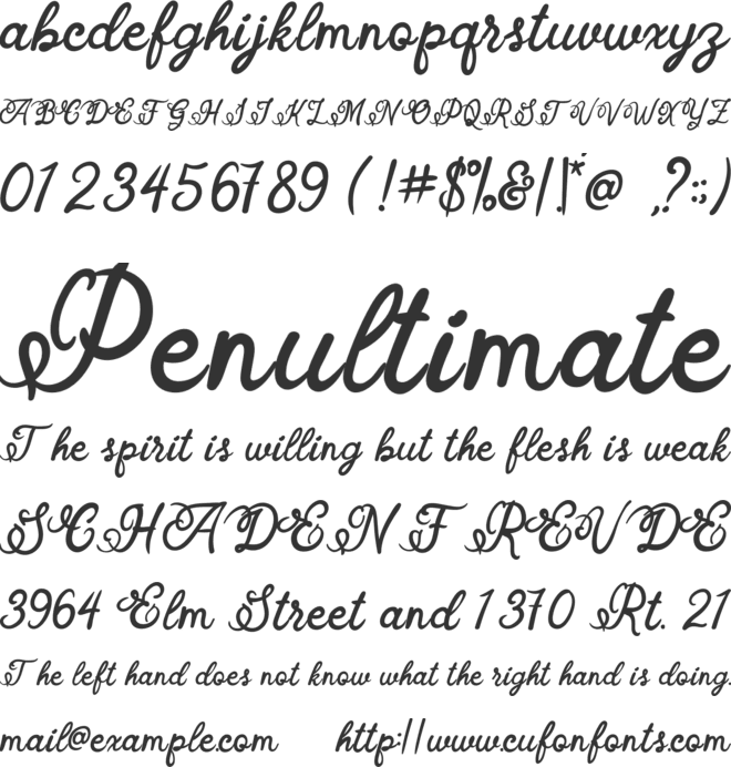 Santaclaus font preview