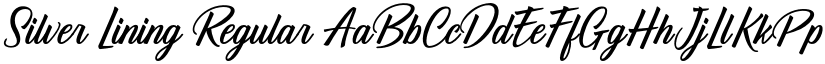 Silver Lining Regular font