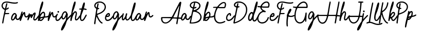 Farmbright Regular font