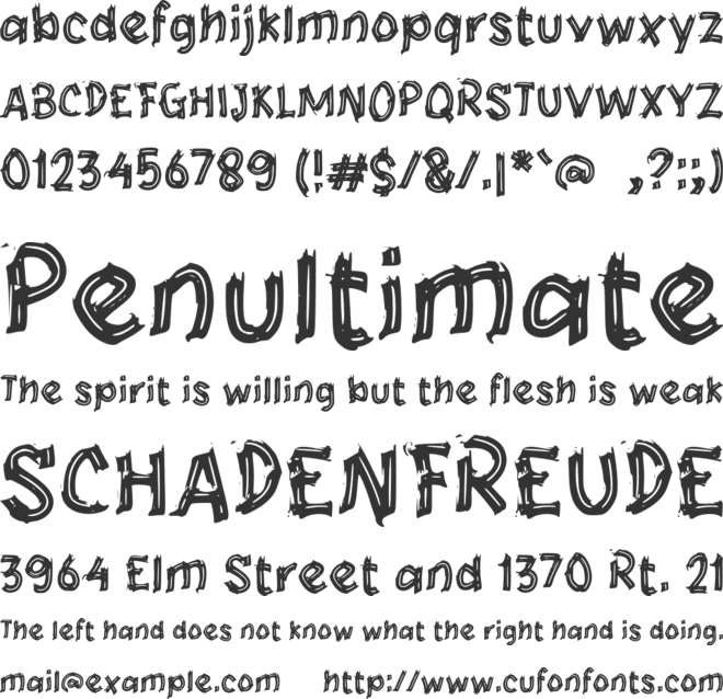 f Fluga font preview