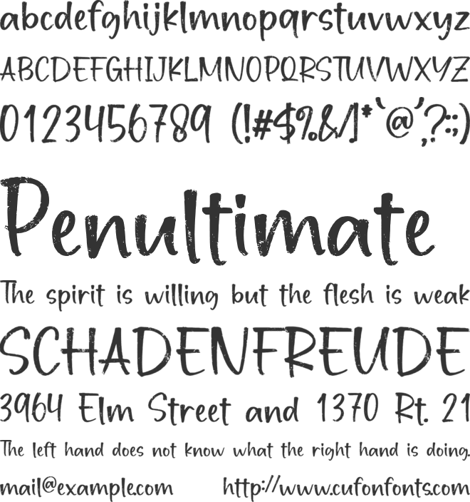 Hayamichi font preview