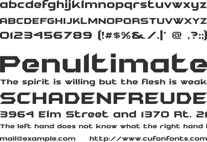 Bruce Forever font preview