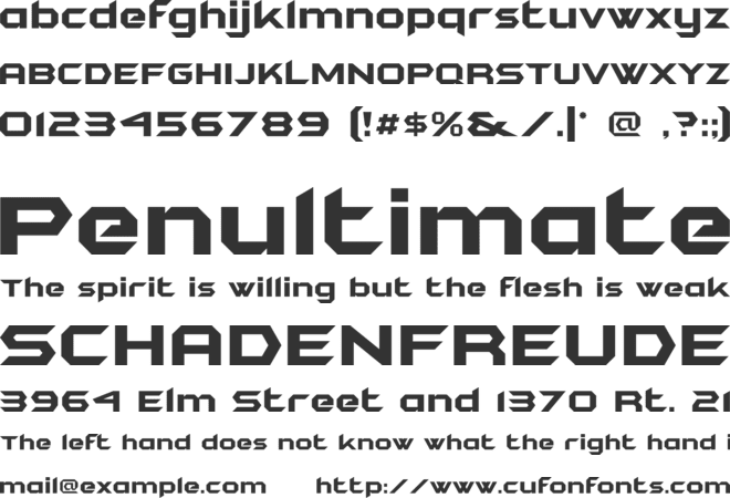 Bruce Forever font preview