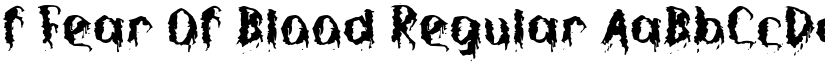 f Fear Of Blood Regular font