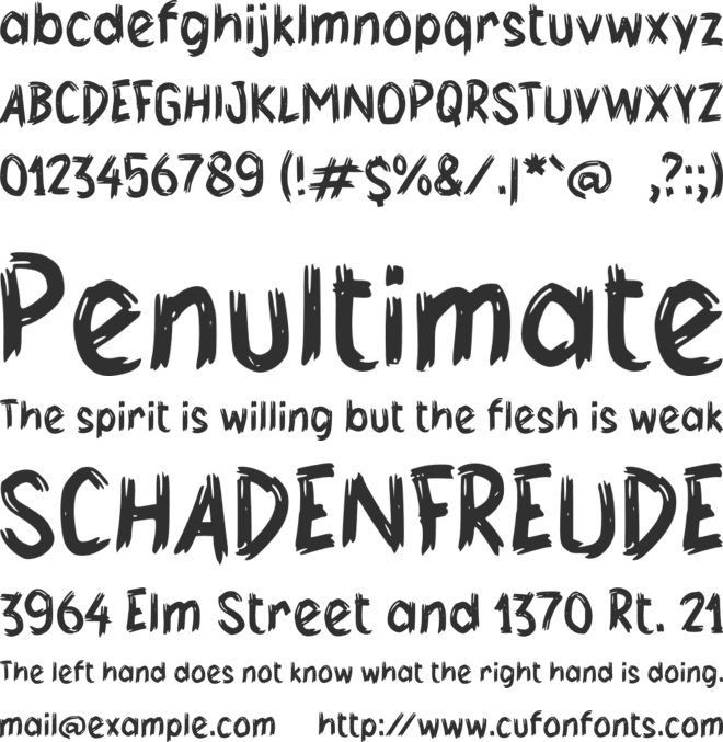 f Fagers font preview