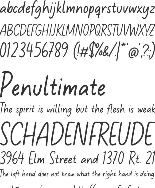 Behavioline font preview