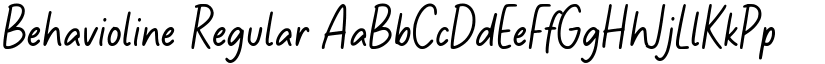 Behavioline Regular font