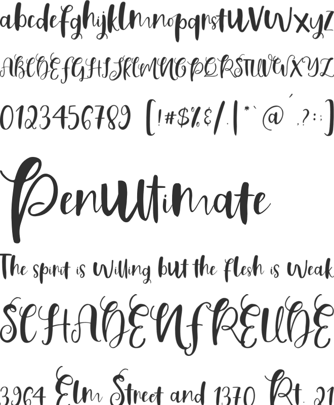 Astilone Script font preview