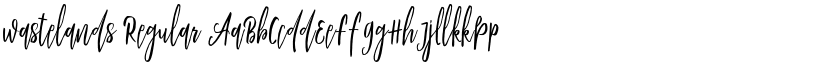 Wastelands font download