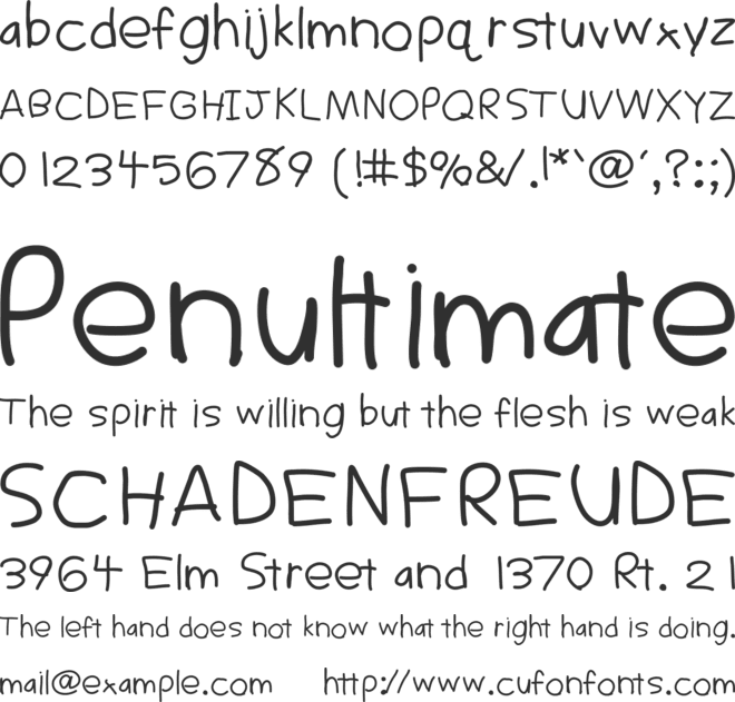 Sigs font preview