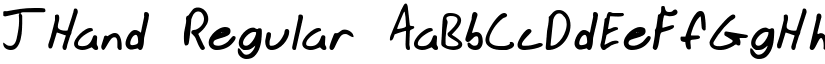 JHand Regular font