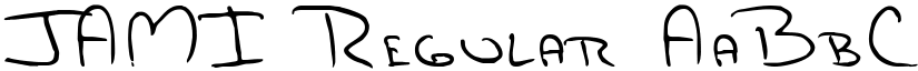 JAMI Regular font