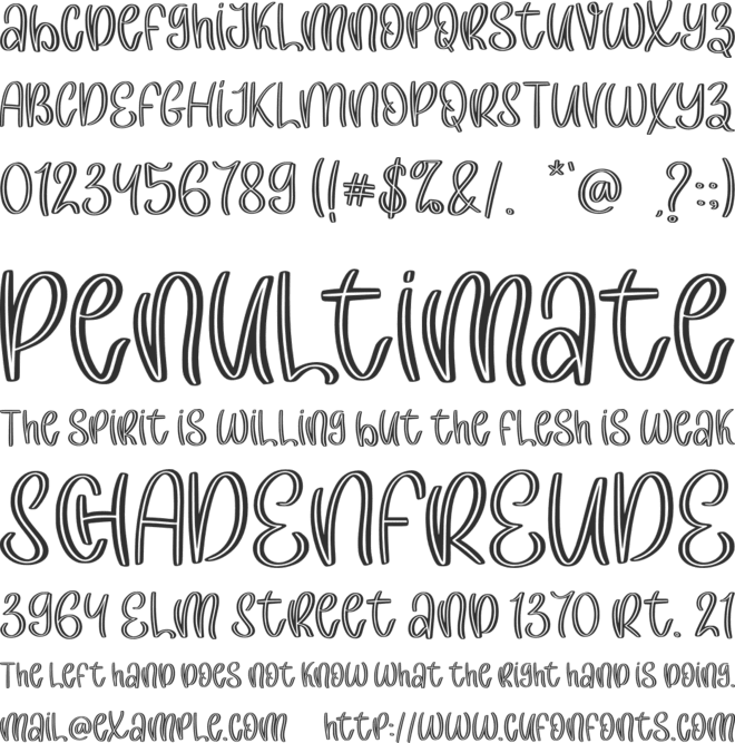 Chat Love - Personal Use font preview