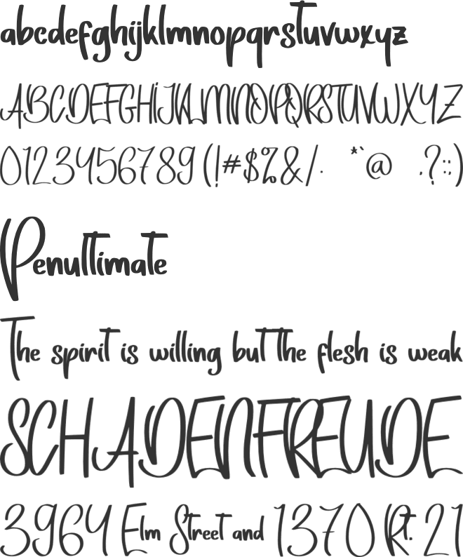 Yellow Black - Personal Use font preview