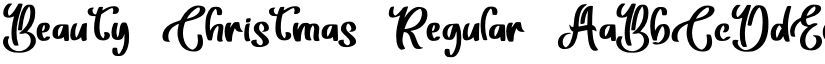 Beauty Christmas Regular font