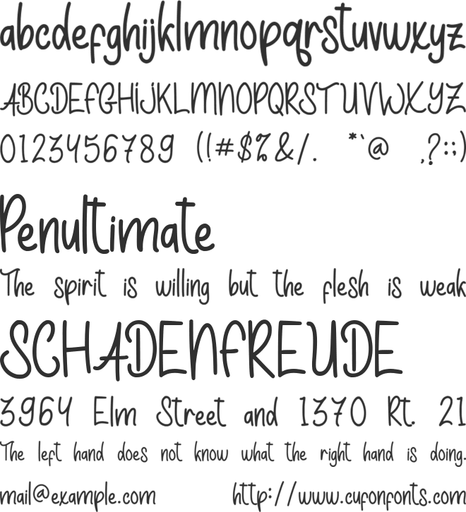 Kids Chalk - Personal Use font preview