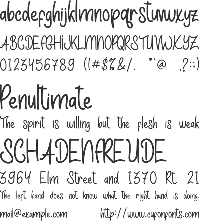 Kids Chalk - Personal Use font preview