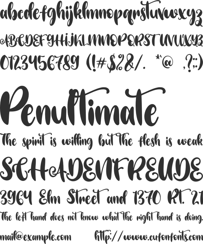 Christmas Festive - Personal Us font preview