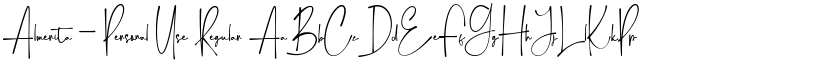 Almerita - Personal Use Regular font