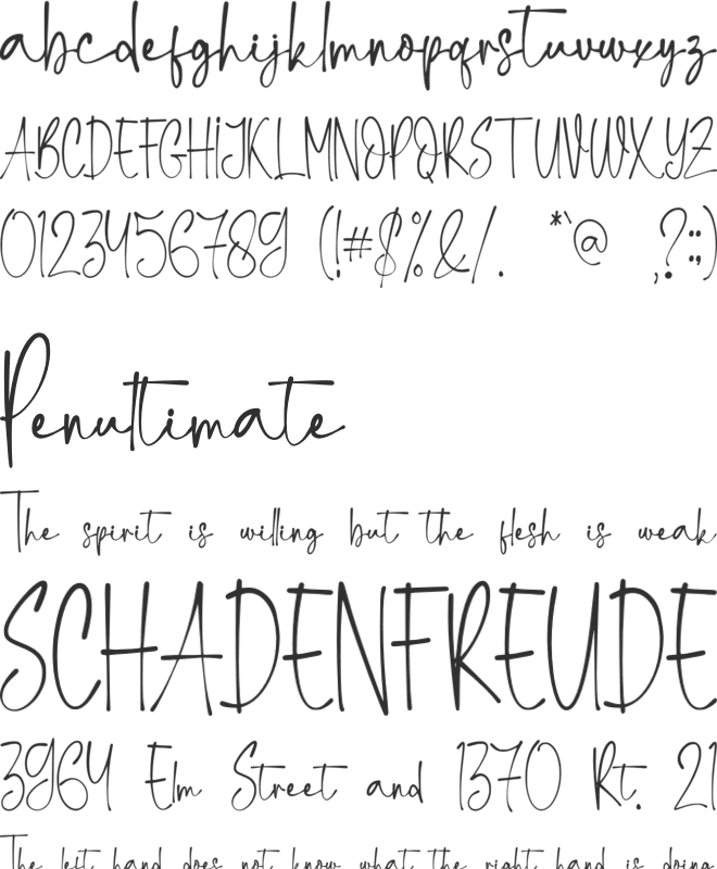 Heytta - Personal Use font preview