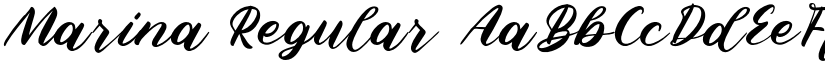 Marina Regular font