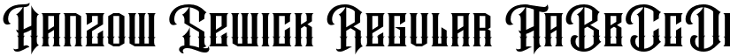 Hanzow Sewick font download